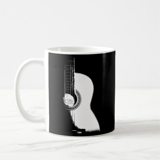 Acoustic Guitar Music Musician Kaffemugg (Vänster)