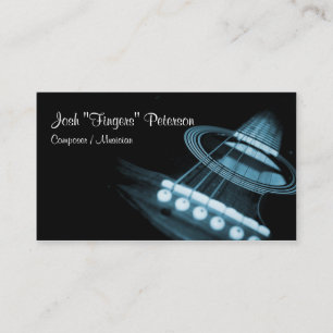 Acoustic Guitar Music Musician Visitkort