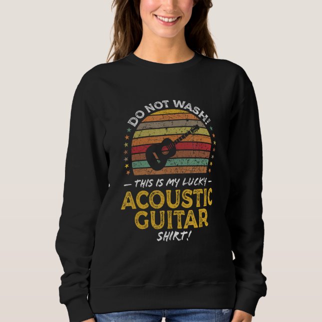 Acoustic Guitar Music Player  Humor Saying Graphic T Shirt (Framsida)