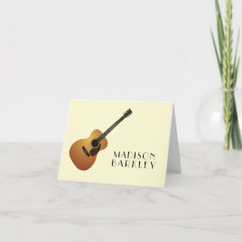 Acoustic Guitar Musician Music Lacher Anteckningskort