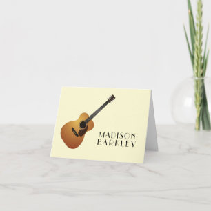 Acoustic Guitar Musician Music Lacher Anteckningskort