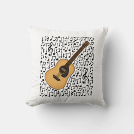 Acoustic Guitar Musik noter Guitarist Musician Kudde