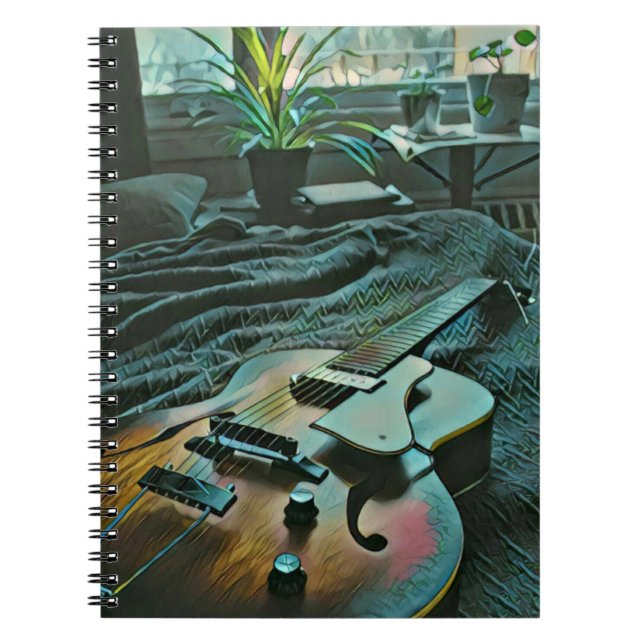 Acoustic guitar player anteckningsbok (Framsidan)
