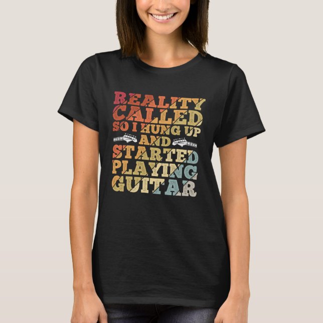 Acoustic Guitar Player For A Musician Guitarist 12 T Shirt (Framsida)