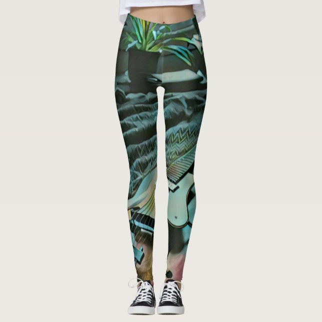 Acoustic guitar player leggings (Framsida)
