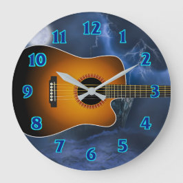 Acoustic Guitar Player Stor Klocka