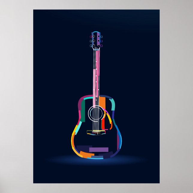  Acoustic guitar Poster (Framsidan)