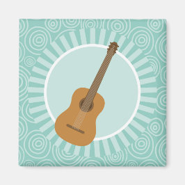 Acoustic Guitar Roligt Turcos Swirl Music Magnet