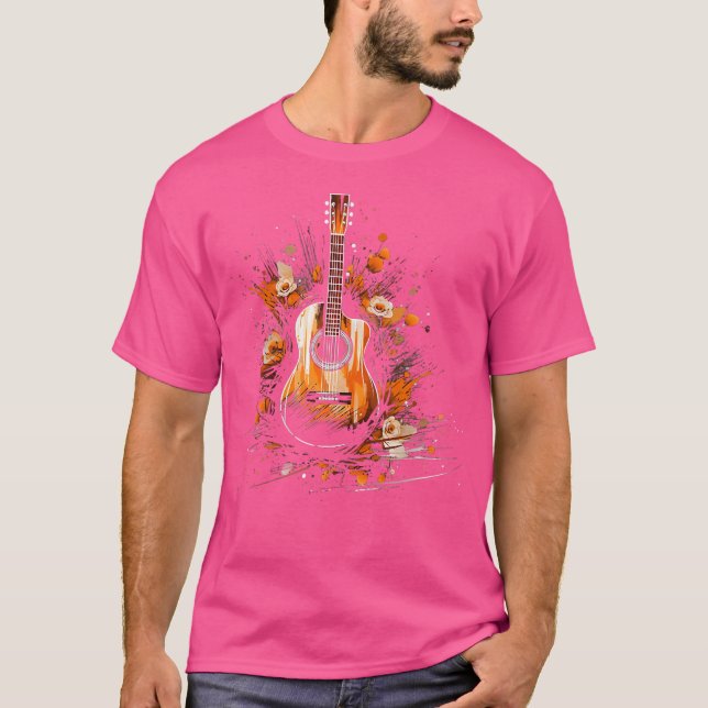 Acoustic Guitar T Shirt (Framsida)