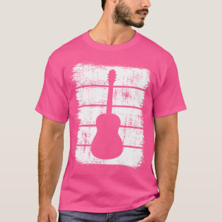 Acoustic Guitar Teckning Guitarist T Shirt