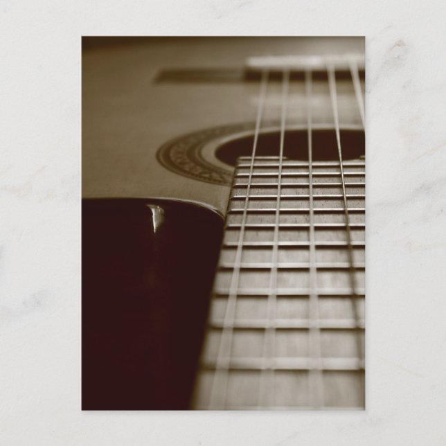 Acoustic Guitar Vykort (Framsida)