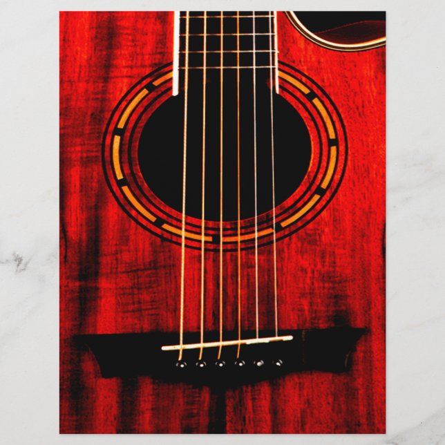 Acoustic Guitar Wooden Music (Framsida)