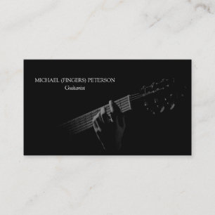 Acoustic Guitarist Musician Visitkort