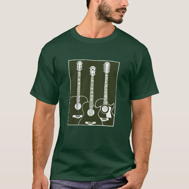 acoustic guitars t shirt (Framsida)