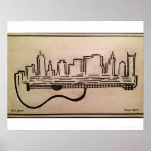"Acoustic Skyline" Poster(16,50 x 11,00") Poster