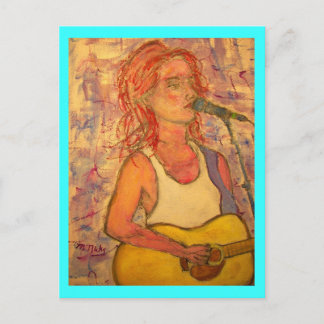 Acoustic Zen Girl Vykort