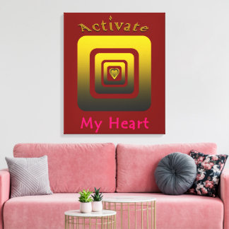 Acrílica Activate My Heart Canvastryck