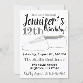 Acro Acrobatics Gymnast Dance Shoe-Födelsedagsfest Inbjudningar