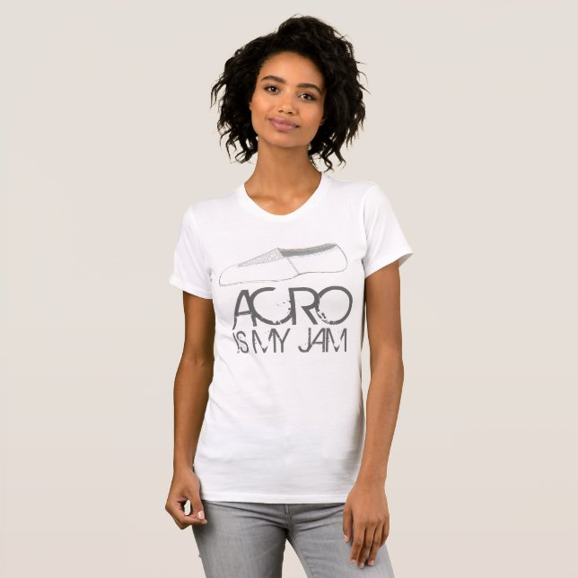 Acro är mitt Sylt Acrobatics Tumbling Shoe Dance T Shirt (Hel framsida)