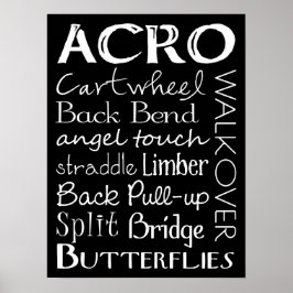Acro Dance Tunnelbanan Art Poster