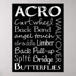 Acro Dance Tunnelbanan Art Poster