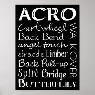 Acro Dance Tunnelbanan Art Poster