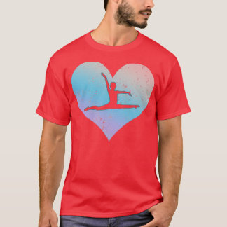 Acrobat Gymnastics Heart Design 1 T Shirt