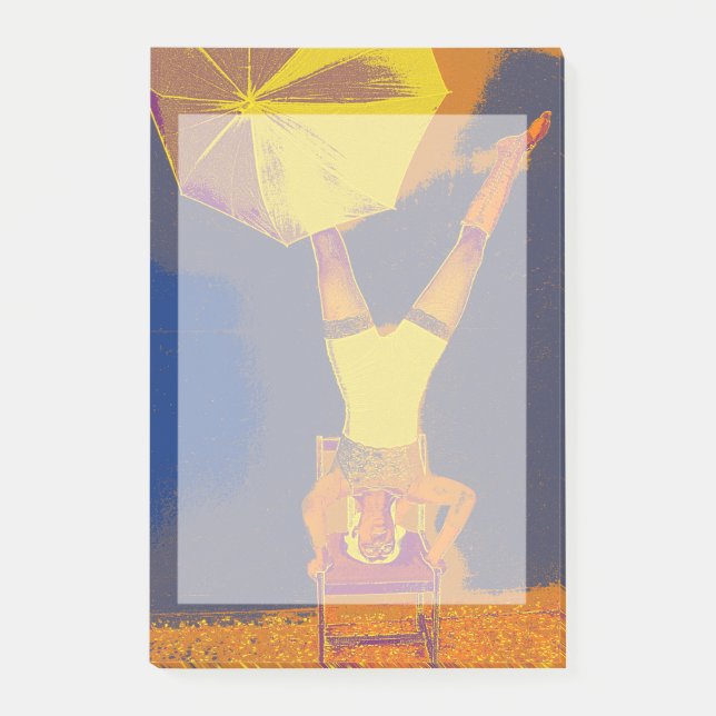 Acrobat Headstand Art Photo PostIT Notes Post-it Block (Framsida)