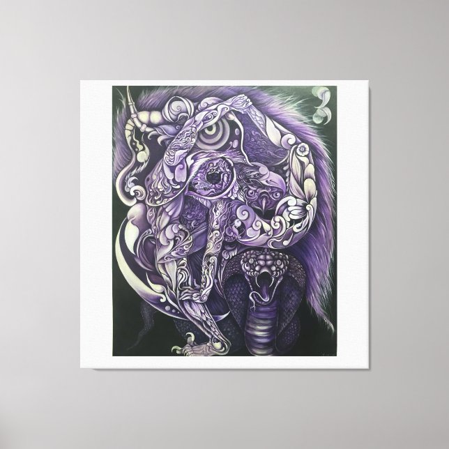 Acrobat i nationalskogen canvastryck (Framsida)