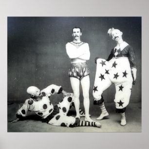 Acrobat och Clowns Poster