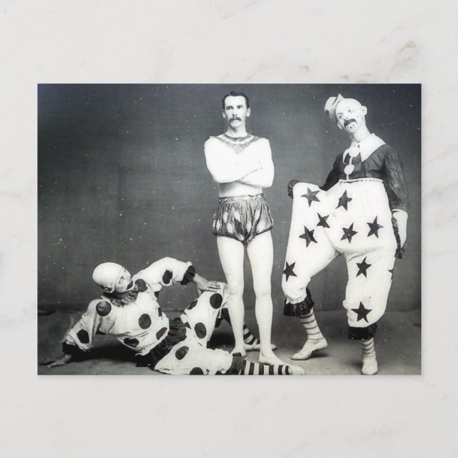 Acrobat och Clowns-vykort Vykort (Framsida)