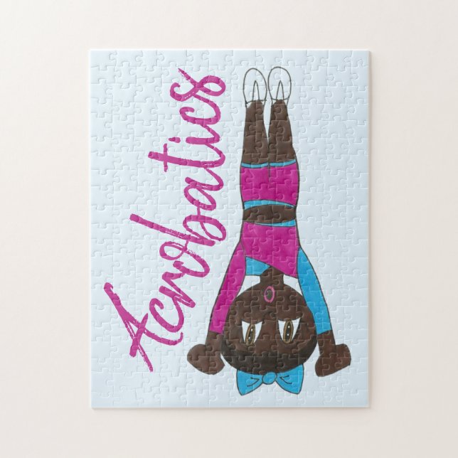 Acrobat Tumbling Acrobat Acrobat Dance Skäl Pussel (Vertikal)