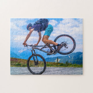 Acrobatic Freestyle Cyclist Jigszle Puzzle Pussel
