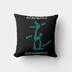 Acrobatic Gymnastics Dekorativ kudde med upp till