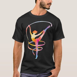 Acrobatic Gymnastics Girl water color gymnastics n T Shirt