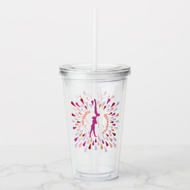 Acrobatic gymnastikakrylTumbler Take Away Mugg (Framsida)