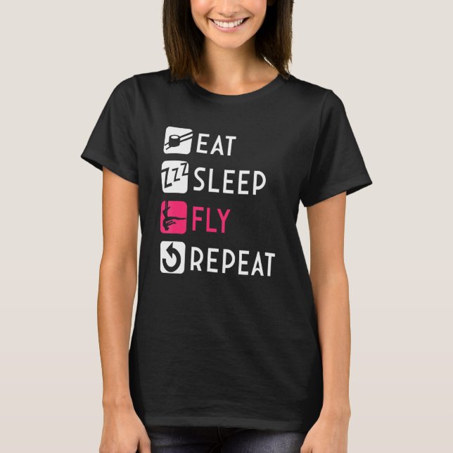 Acrobatics Dan om flygamerikanskt flyg i Silke T Shirt (Framsida)
