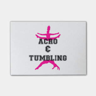 Acrobatics och tumbling post-it block