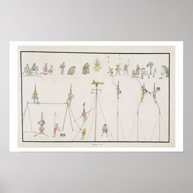 Acrobats, Jugglers, Impersonators, Entertainers fr Poster (Framsidan)