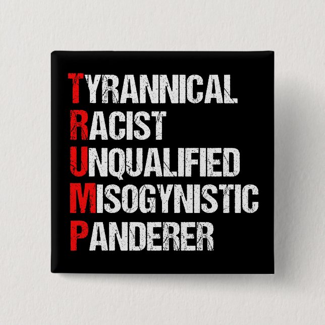 Acronym för antitrump-funktion knapp (Framsida)