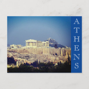 acropolis athens greece vykort