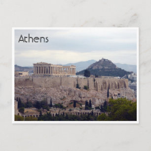 acropolis backe athens vykort