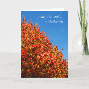 Across the Miles at Thanksgiving Card Helgkort