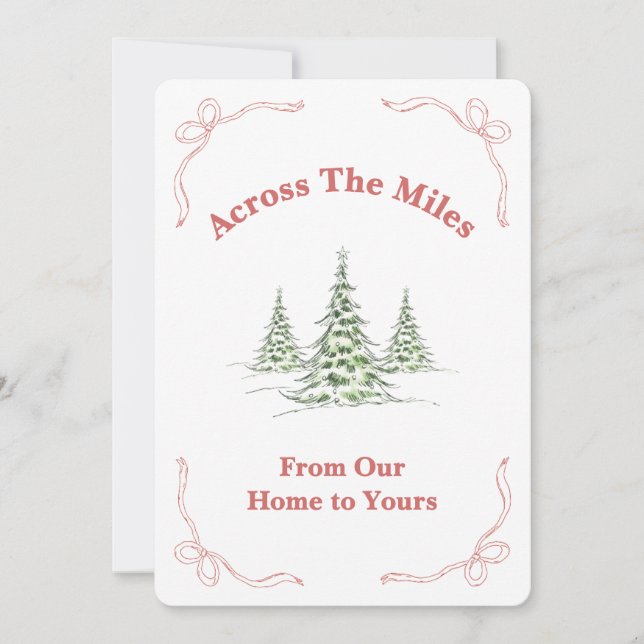 Across the Miles – Faith Inspired Christmas Card Julkort (Framsida)