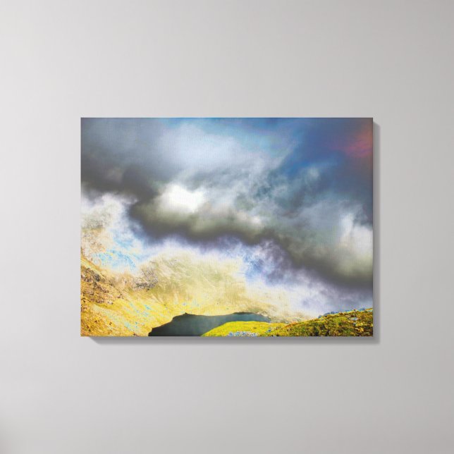 Acryl-utskrift med lågt Vatten-Tarn Card Canvastryck (Framsida)