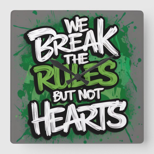 Acryl Wanduhren Fyrkantig Klocka (Framsida)