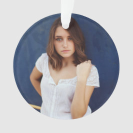 Acrylic Birthday Ornament with Photo & Message