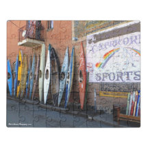 Acrylic Jigszle Puzzle med Kayaks i Alley
