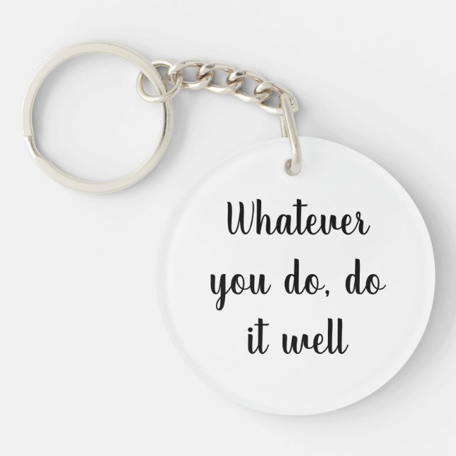 Acrylic Key-chain,Short Quotes key-chain (Framsidan)