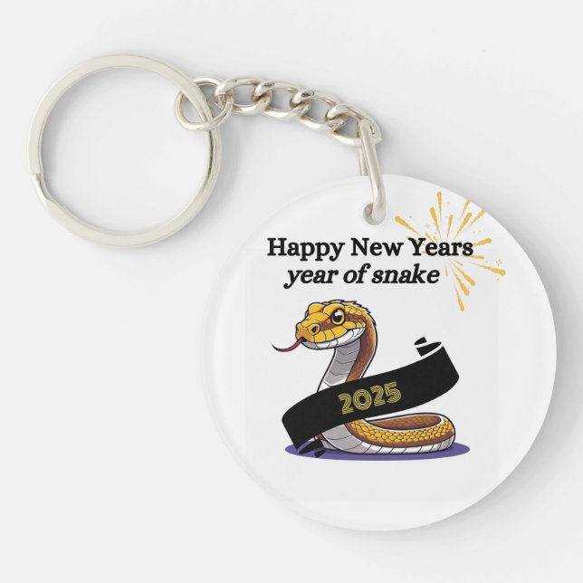 Acrylic Keychain 2025: År för ormen (Framsidan)